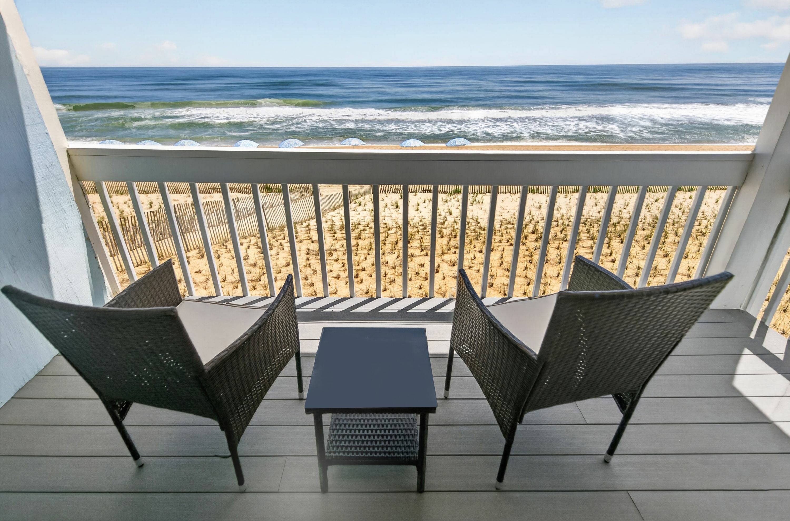 Ocean front balcony